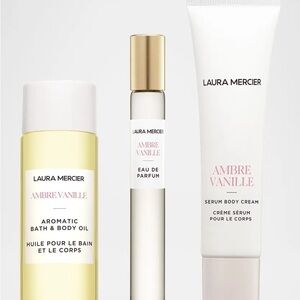 NWB! Laura Mercier Ambre Vanille Bath & Body Set
